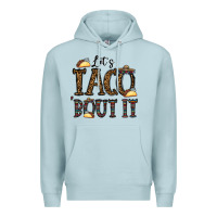 Blue Mist let's taco bout it Premium Hoodie - CowhideDigitalArt