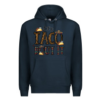 Navy let's taco bout it Premium Hoodie - CowhideDigitalArt
