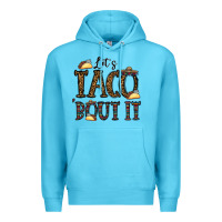 Ocean Blue let's taco bout it Premium Hoodie - CowhideDigitalArt