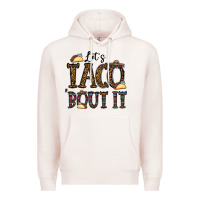 Pale Pink let's taco bout it Premium Hoodie - CowhideDigitalArt