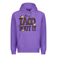 Purple let's taco bout it Premium Hoodie - CowhideDigitalArt