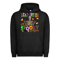 Pigment Black dead inside but it's spooky season Urban Hoodie - AdoDesignShop