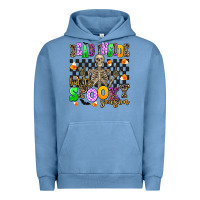 Pigment Pebble Blue dead inside but it's spooky season Urban Hoodie - AdoDesignShop