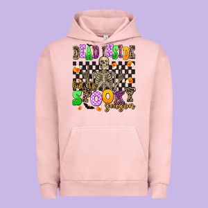 Dead Inside But It's Spooky Season Urban Hoodie Designed By Adodesignshop