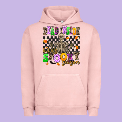 Dead Inside But It's Spooky Season Urban Hoodie Designed By Adodesignshop