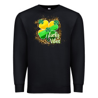 Black lucky vibes Premium Sweatshirt - RanaPortraitStore