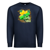 Navy lucky vibes Premium Sweatshirt - RanaPortraitStore