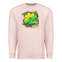 Pale Pink lucky vibes Premium Sweatshirt - RanaPortraitStore