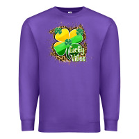 Purple lucky vibes Premium Sweatshirt - RanaPortraitStore