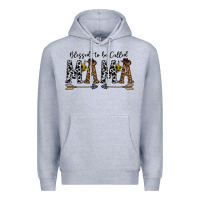 Heather Grey mama to be called mama Premium Hoodie - CowhideDigitalArt