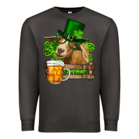 Smoke st. patricks day goat and beer Premium Sweatshirt - RanaPortraitStore