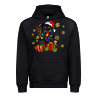 Black black cat meowy christmas Urban Hoodie - AdoDesignShop
