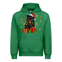 Emerald black cat meowy christmas Urban Hoodie - AdoDesignShop