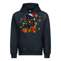 Navy black cat meowy christmas Urban Hoodie - AdoDesignShop