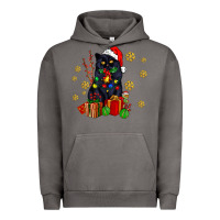 Pigment Tornado black cat meowy christmas Urban Hoodie - AdoDesignShop