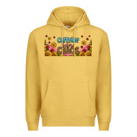 Antique Gold caffeine before chaos 16oz libbey cup Premium Hoodie - HRA Design Shop