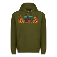 Army Green caffeine before chaos 16oz libbey cup Premium Hoodie - HRA Design Shop