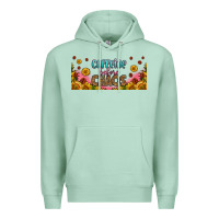 Seafoam caffeine before chaos 16oz libbey cup Premium Hoodie - HRA Design Shop