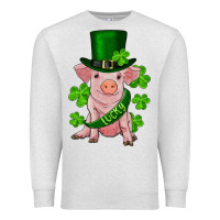Oatmeal Heather st. patricks day lucky baby pig Premium Sweatshirt - RanaPortraitStore