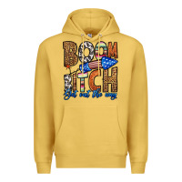 Antique Gold boom bitch get out the way Premium Hoodie - HRA Design Shop