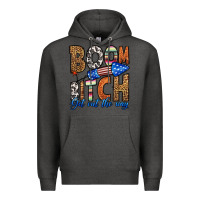 Charcoal Heather boom bitch get out the way Premium Hoodie - HRA Design Shop