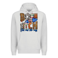 Dove Grey boom bitch get out the way Premium Hoodie - HRA Design Shop