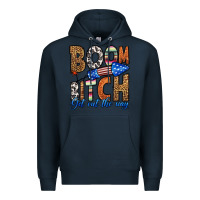 Navy boom bitch get out the way Premium Hoodie - HRA Design Shop