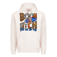 Pale Pink boom bitch get out the way Premium Hoodie - HRA Design Shop