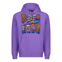 Purple boom bitch get out the way Premium Hoodie - HRA Design Shop