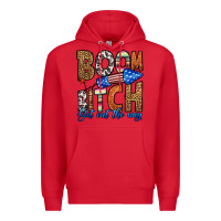 Red boom bitch get out the way Premium Hoodie - HRA Design Shop