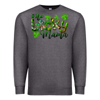 Charcoal Heather st. patricks day one lucky mama Premium Sweatshirt - RanaPortraitStore