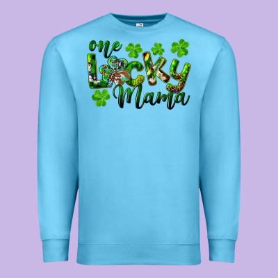 Premium Sweatshirt st. patricks day one lucky mama