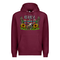 Burgundy mama tried1 Premium Hoodie - CowhideDigitalArt