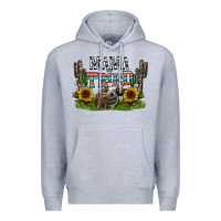 Heather Grey mama tried1 Premium Hoodie - CowhideDigitalArt