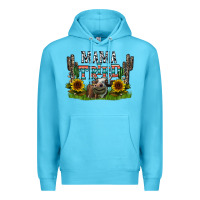 Ocean Blue mama tried1 Premium Hoodie - CowhideDigitalArt