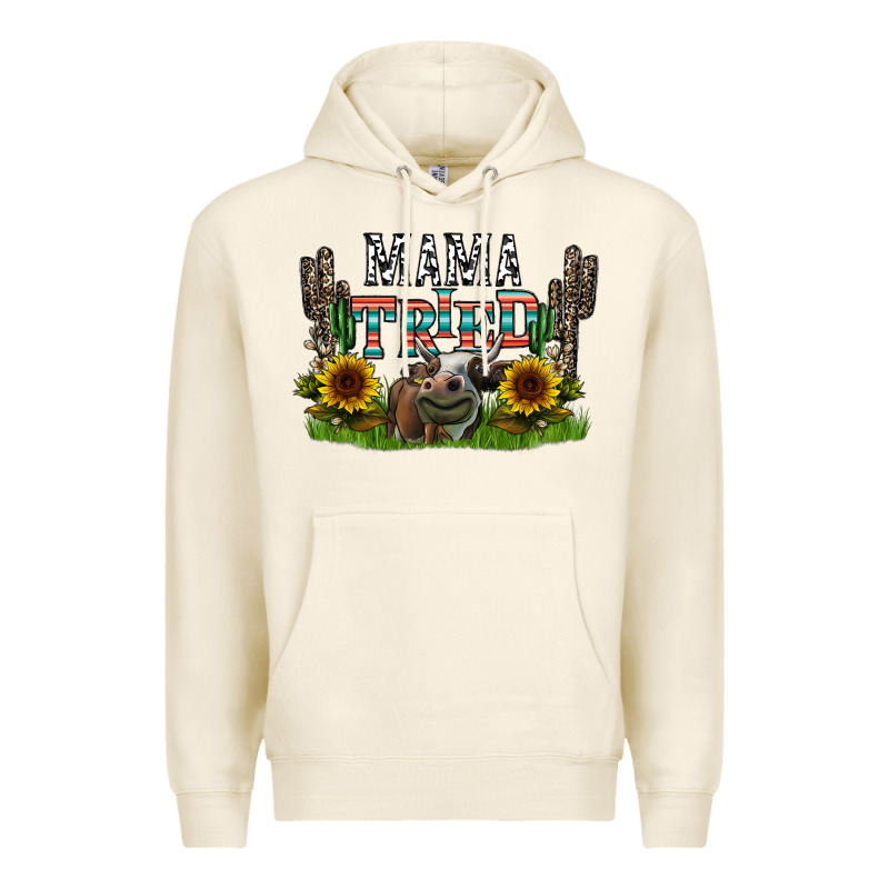 Mama Tried1 Premium Hoodie by CowhideDigitalArt | Teevron
