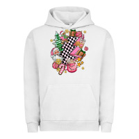 Pigment Lunar Rock pink christmas lightning bolt Urban Hoodie - AdoDesignShop