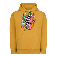 Pigment Peanut Butter pink christmas lightning bolt Urban Hoodie - AdoDesignShop