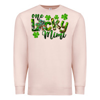 Pale Pink st. patricks day one lucky mimi Premium Sweatshirt - RanaPortraitStore