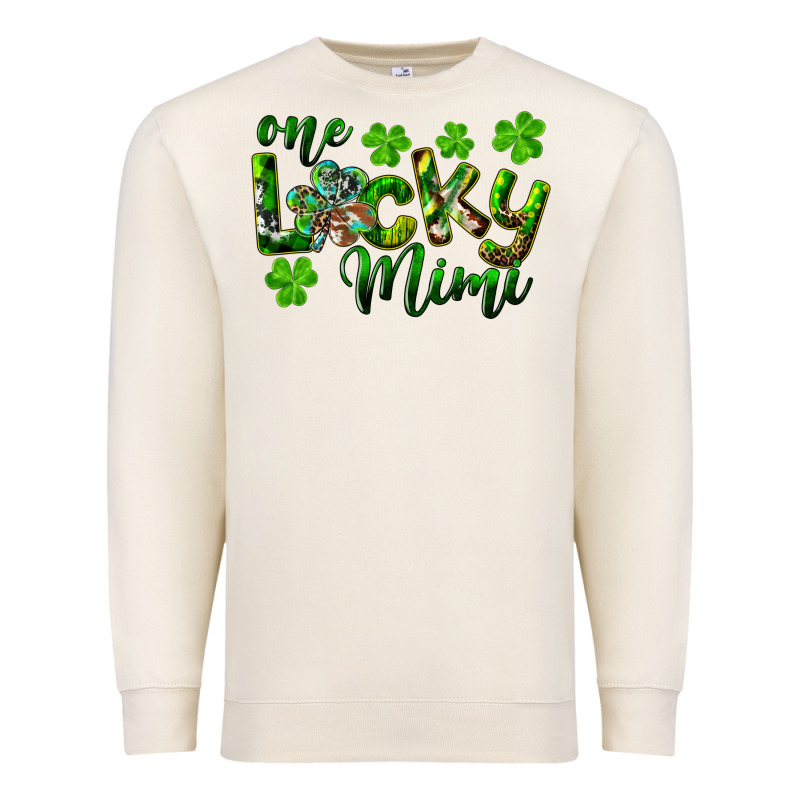 St. Patricks Day One Lucky Mimi Premium Sweatshirt by RanaPortraitStore | Teevron