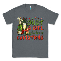 Charcoal Heather just a girl who loves christmas Classic Tee - BundleAndBundleShop