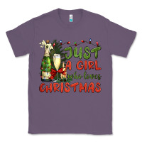 Lavender just a girl who loves christmas Classic Tee - BundleAndBundleShop