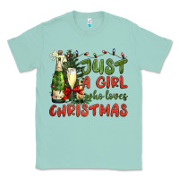 Seafoam just a girl who loves christmas Classic Tee - BundleAndBundleShop