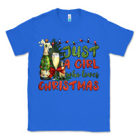 True Royal just a girl who loves christmas Classic Tee - BundleAndBundleShop