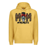 Antique Gold mom life Premium Hoodie - CowhideDigitalArt