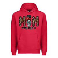 Cardinal mom life Premium Hoodie - CowhideDigitalArt