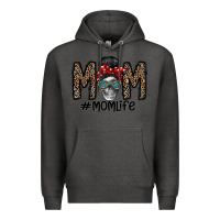 Charcoal Heather mom life Premium Hoodie - CowhideDigitalArt
