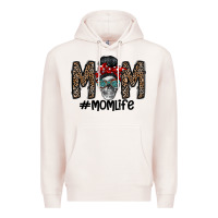 Pale Pink mom life Premium Hoodie - CowhideDigitalArt
