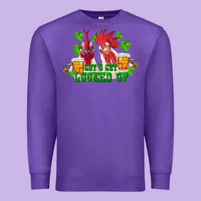 Premium Sweatshirt st. patricks day roosters lets get lucked up