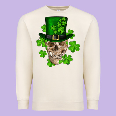 Premium Sweatshirt st. patricks day skull